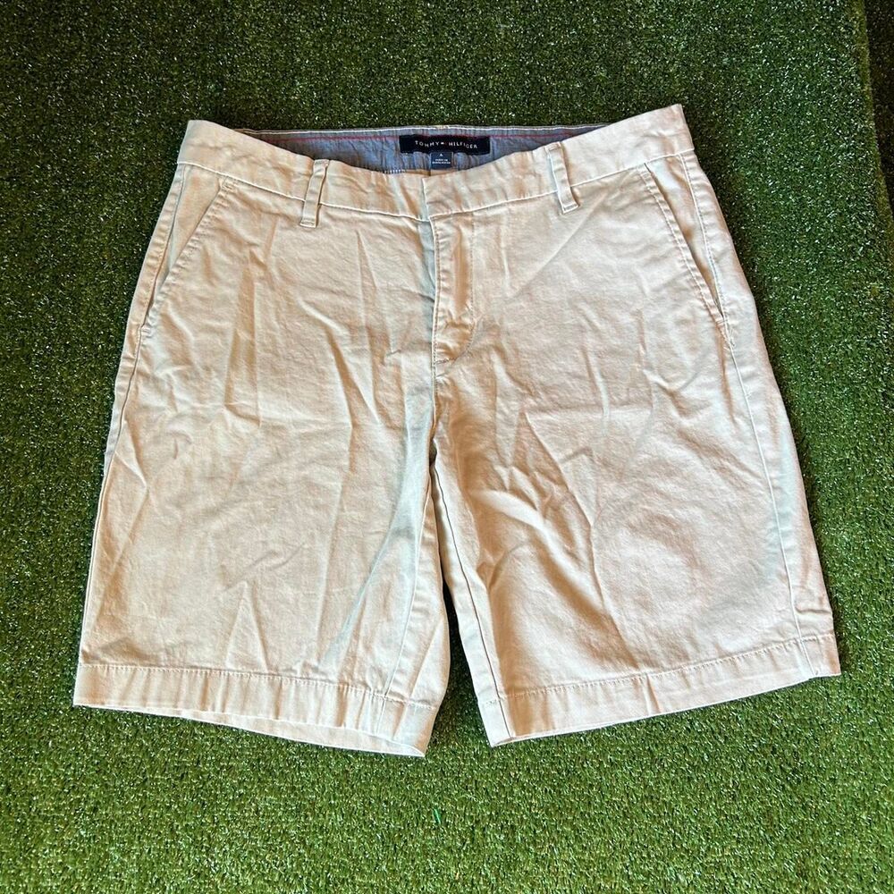 Tommy-hilfiger Women's Tan and Cream Shorts